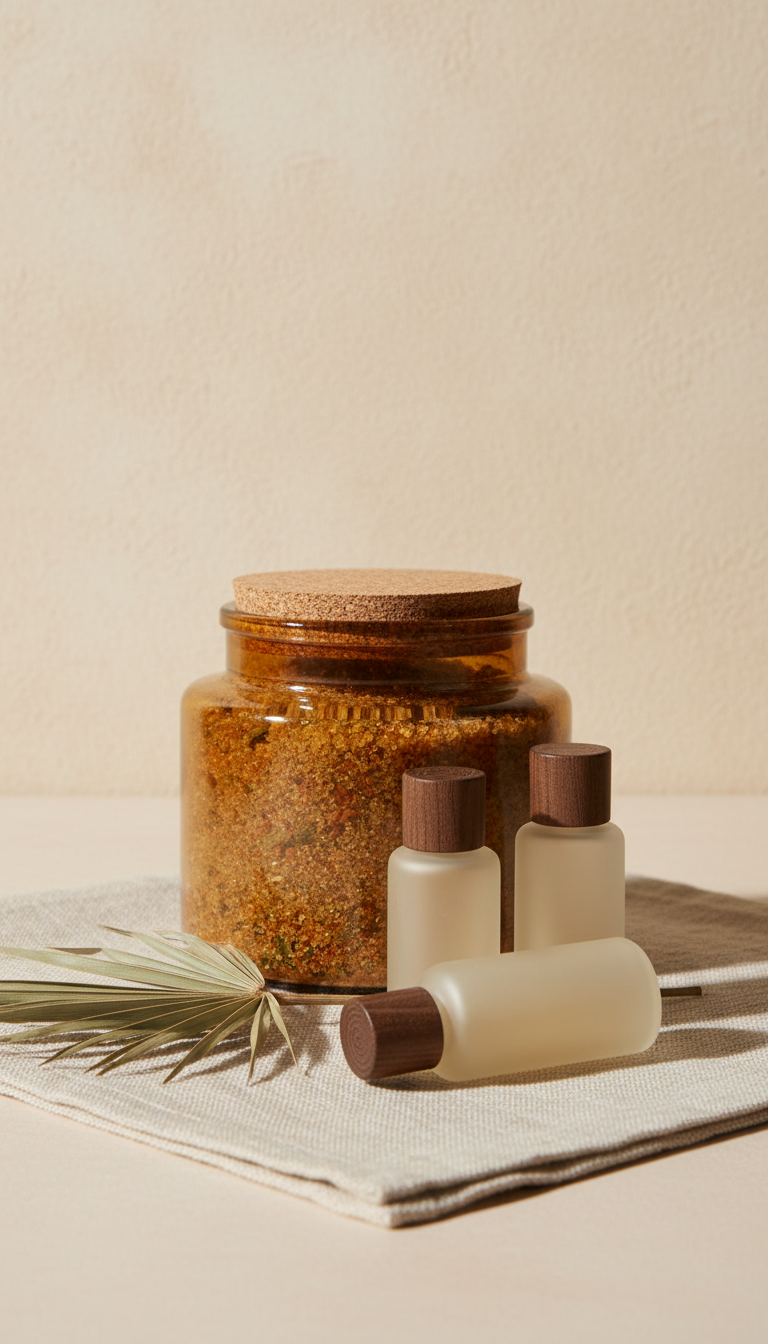 Palm Leaf Sugar Scrub